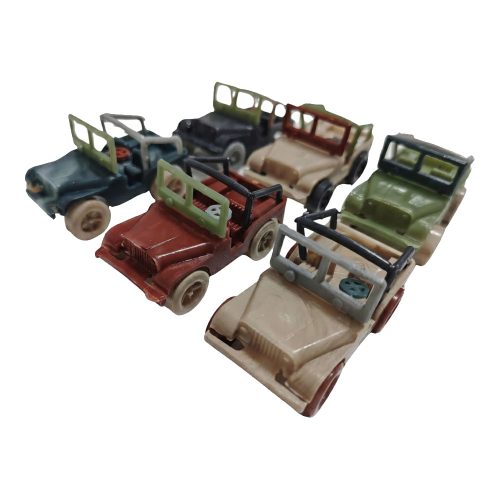 Jeep Mini Militar de Plastico 6cm x6u