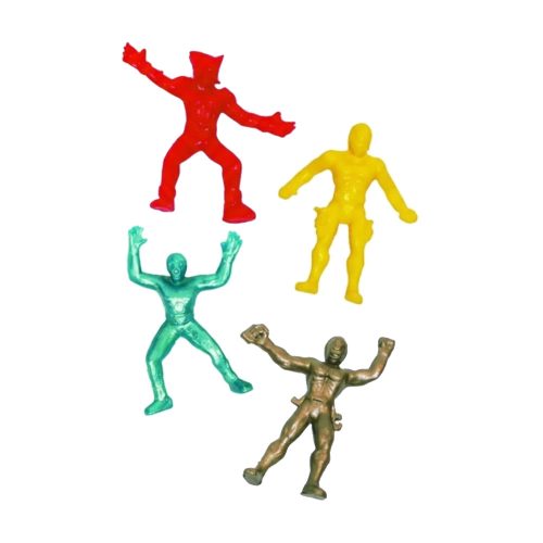 Luchadores Plástico 9cm x6u