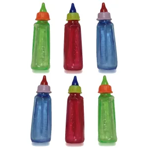 Mamadera Cristal Colores Surtidos Plástico 8cm x6u