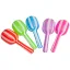 Maraca Rayada Bicolor Plastico x1u Colores Surtidos