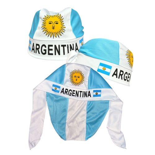 Bandana Argentina Celeste y Blanca x1u