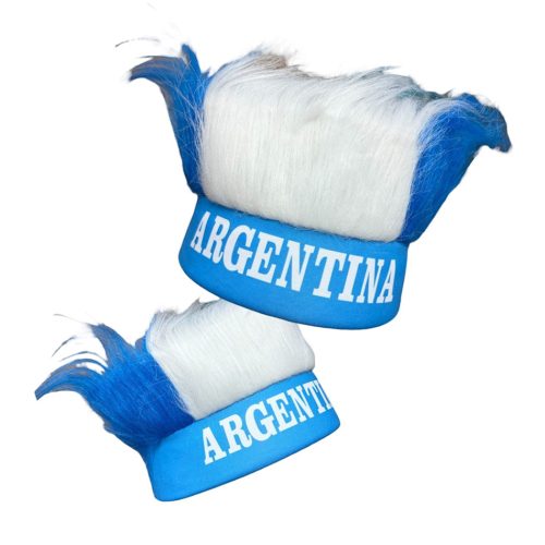 Vincha Argentina Con Pelos Locos x1u