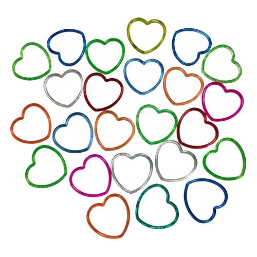 Pulseras Corazón de Plastico 7cm x12u