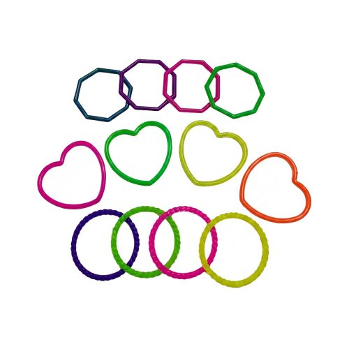 Pulseras Surtidas de Plastico 7cm x12u