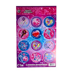 Stickers Autoadhesivos Pop x24 Unidades