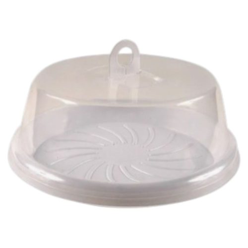 Bandeja Transporta Torta Con Base Blanca y Tapa x1