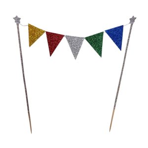Banderin para Torta Gibreado Multicolor