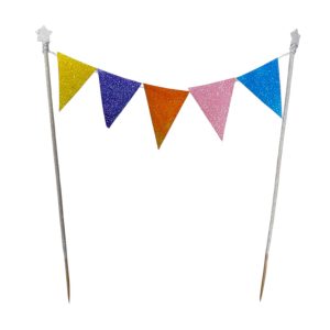 Banderin para Torta Gibreado Multicolor Pastel