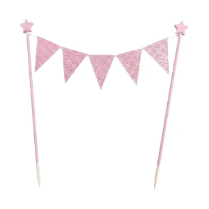Banderin para Torta Gibreado Rosa