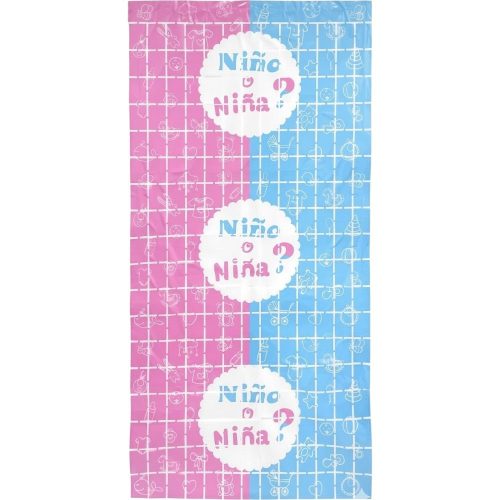 Cortina Cuadrada Shimmer De Revelación Niño o Niña x1