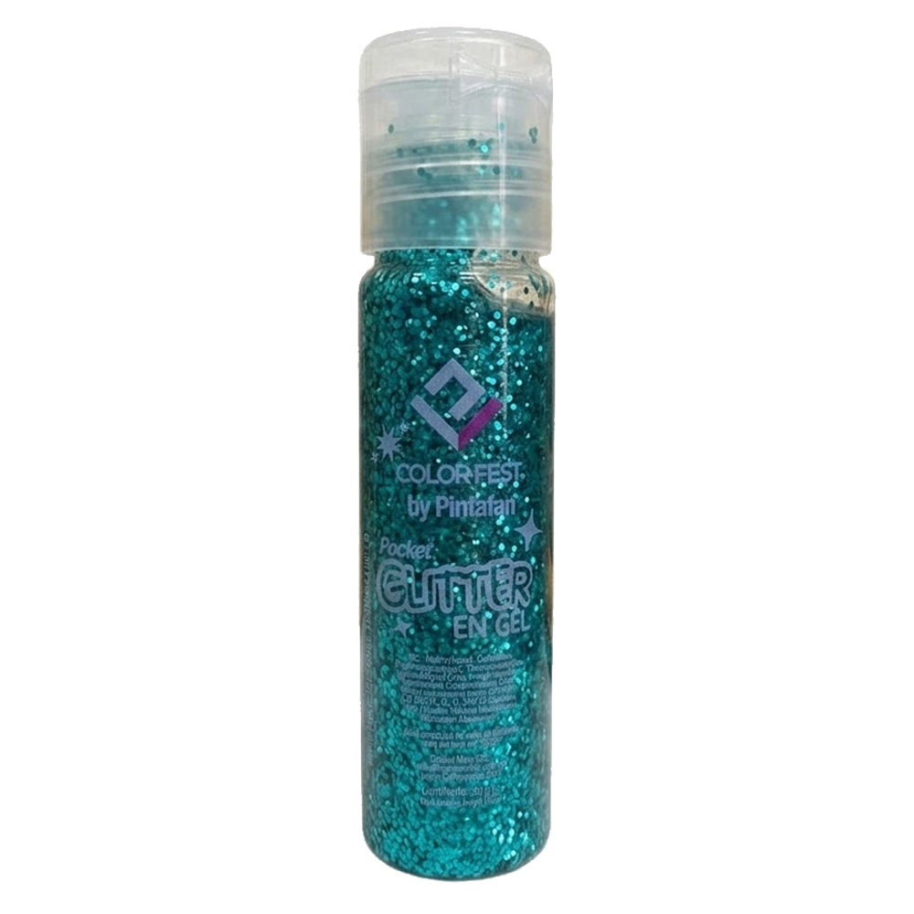Glitter en Gel Turquesa x20Grs