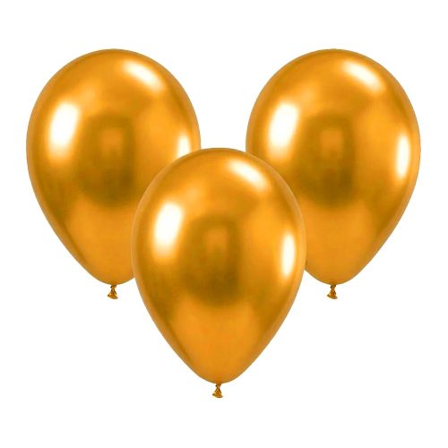 Globo Latex Liso Color DORADO 10 Pulgadas X10 Unidades