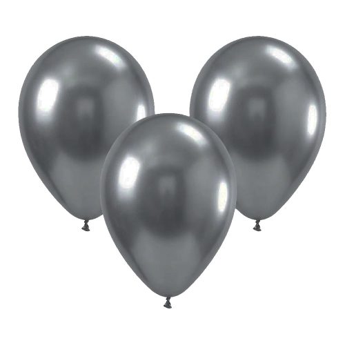 Globo Latex Liso Color PLATEADO 10 Pulgadas X10 Unidades