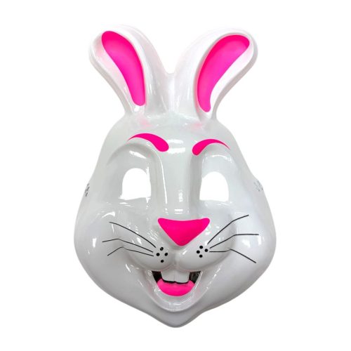 Mascara Careta Plástica Conejo x1 Unidad