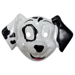 Mascara Careta Plástica Dalmata x1 Unidad