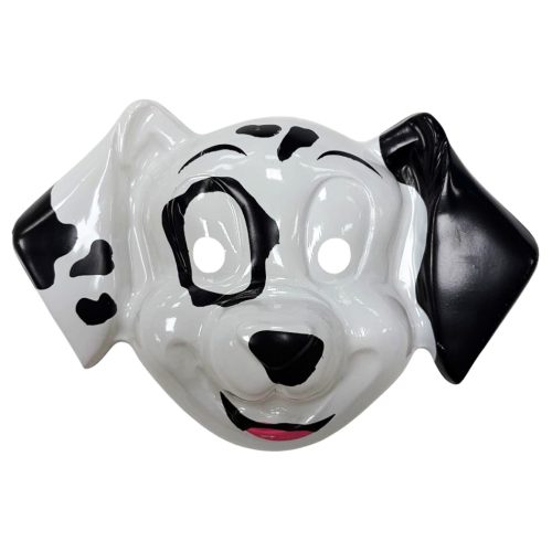 Mascara Careta Plástica Dalmata x1 Unidad