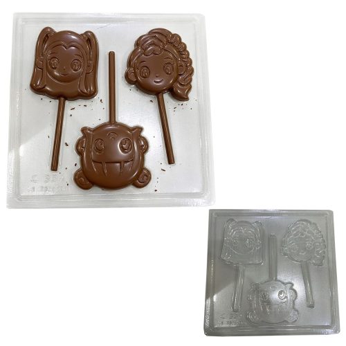 Molde Placa Acetato Paleta Guerreras Kpop 12cm x3u