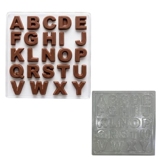 Molde Placa de Acetato Abecedario x2cm c/u