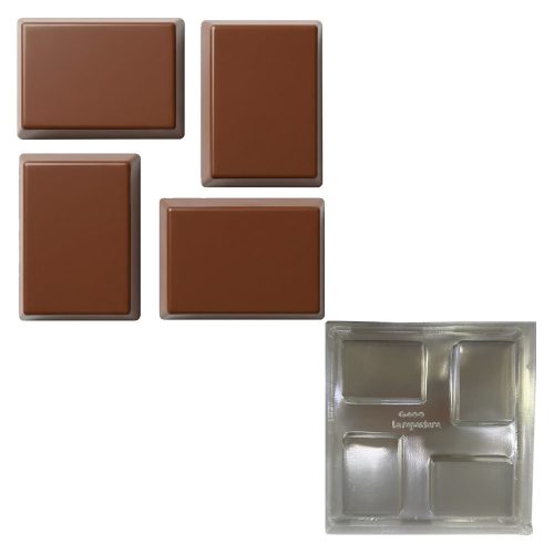 Molde Placa de Acetato Cobertura Galletitas x4u 6 x 4cm