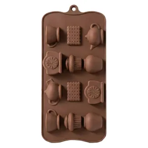 Molde Silicona Bombones Formas Surtidas Merienda x12u