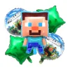 Set de Globos Metalizados MINECRAFT 5 Piezas