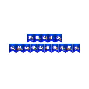 Banderín Feliz Cumpleaños Roblox 3mts - Licencia Oficial
