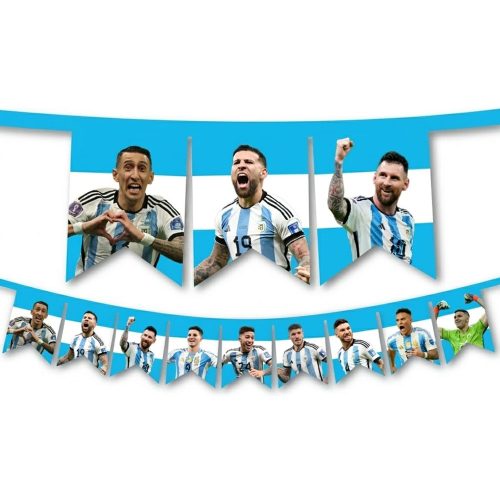 Banderin Friselina Argentina Celeste y Blanco Jugadores 1.50 Mts