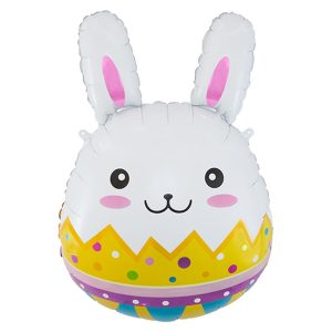 Globo Metalizado Conejo Huevo 66 x 48 cm