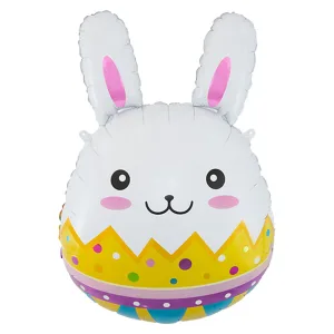 Globo Metalizado Conejo Huevo 66 x 48 cm