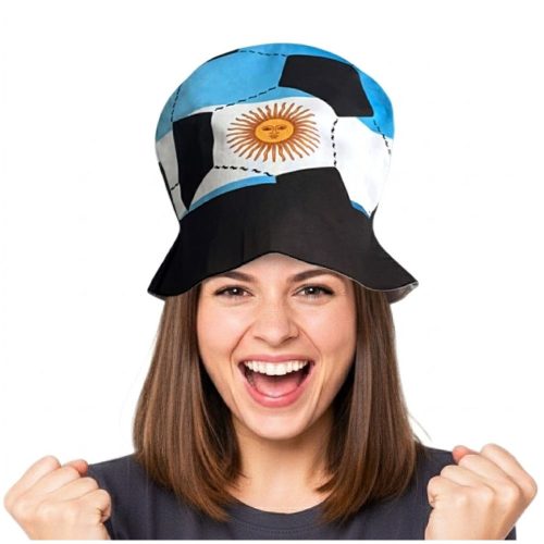 Gorro Argentina Pelota Celeste y Blanco x1 Unidad
