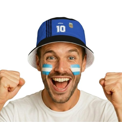 Gorro Piluso Cancha Argentina Camiseta Maradona 10 N°21