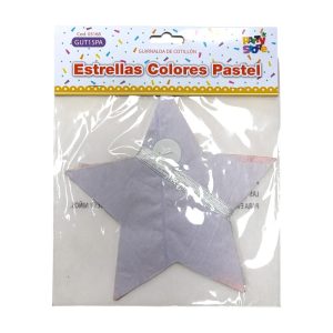 Guirnalda Estrella Multicolor Pastel 3,6mts
