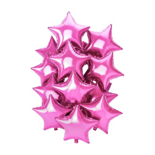 Set Globos Metalizados Estrella 18" Color Rosa x10u
