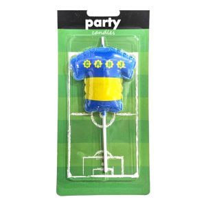 Vela Palito Camiseta Boca 11cm x1u