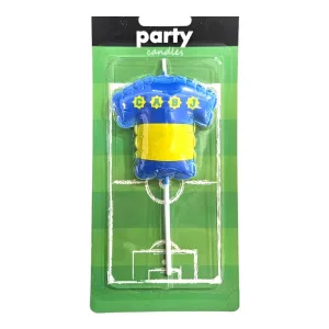 Vela Palito Camiseta Boca 11cm x1u