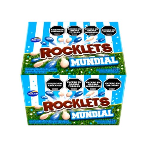 Caja Rocklets Mundial Argentina X24 Unidades de 20 Grs
