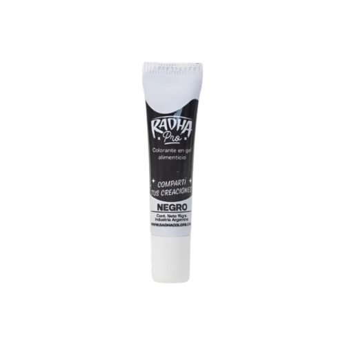 Colorante en Gel NEGRO RADHA POMO 15 GRS x1