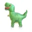 Globo Forma Dinosaurio Verde con Ruedas 58 x 62cm x1u