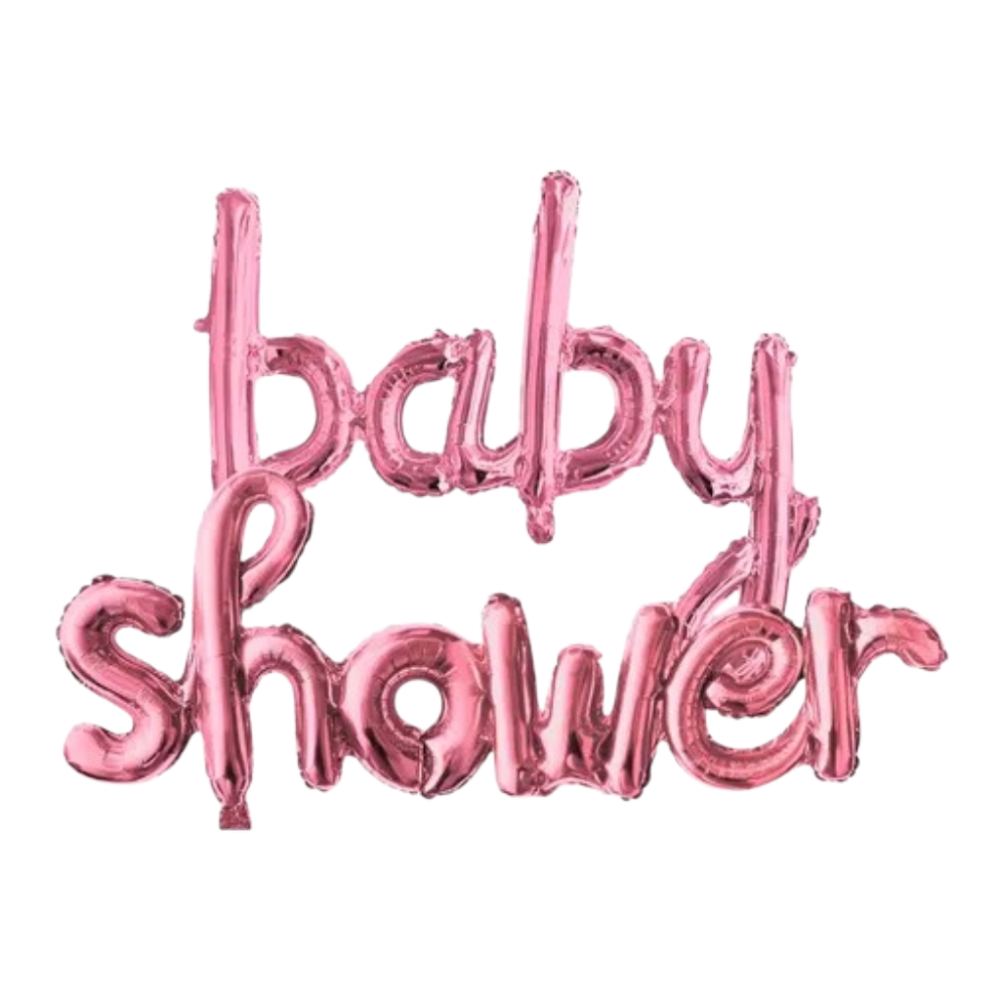 Globo Frase BABY SHOWER NENA ROSA Cursiva