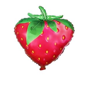 Globo Metalizado Forma Frutilla 63 cm