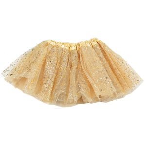 Pollera Tutú con Tul Color Dorado