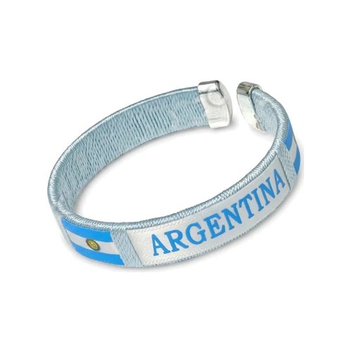 Pulsera Brazalete Argentina x1 Unidad