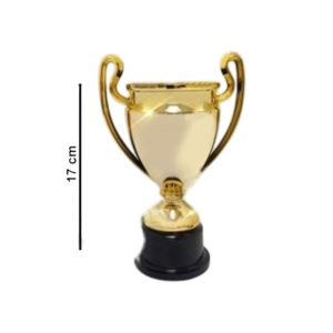 Trofeo Copa Champions Metalizada Dorado con base x1