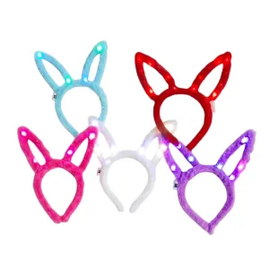 Vincha Conejo Peluche Colores Surtidos (LED)