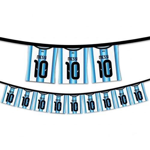 Banderin Friselina Argentina Camiseta Messi 10 1.50 Mts