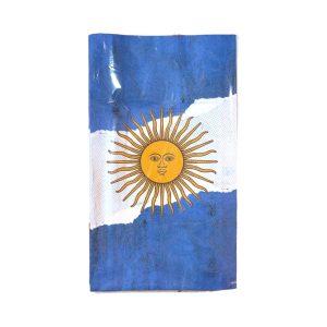 Bolsa Papel Bandera Argentina Sol 13 x 22cm x10 Unidades