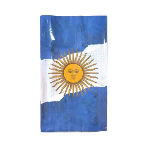 Bolsa Papel Bandera Argentina Sol 13 x 22cm x10 Unidades