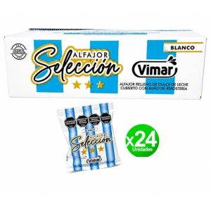 Caja Alfajor Vimar Selección Blanco 24u x50gr