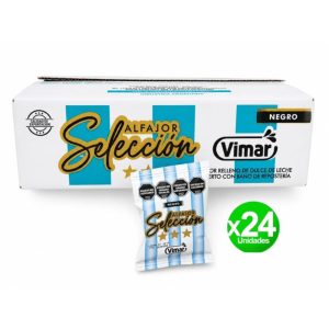 Caja Alfajor Vimar Selección Negro 24u x50gr