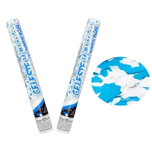 Cañón Lanzapapeles Blanco y Celeste YANG